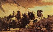 Honore Daumier The Emigrants oil painting on canvas